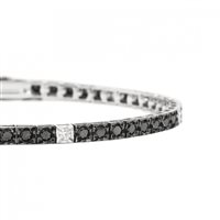 Bracelet Recarlo Face Cube in White Gold Diamante 0.15 Ct T39SE886/KX-18 - T39SE886/KX-18